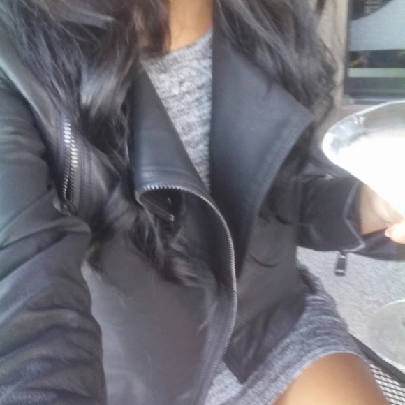 Nastygal faux leather jacket. - Picture 3 of 4
